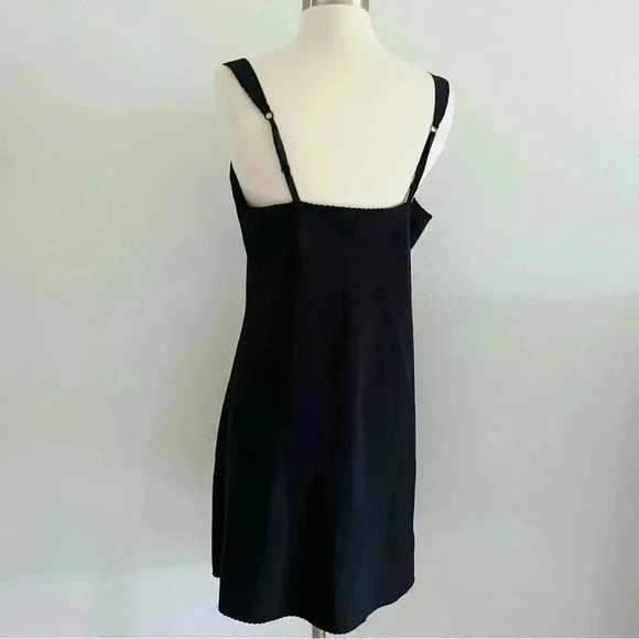 Vintage Vanity Fair Black Slip Dress Sz M - Picture 4 of 11